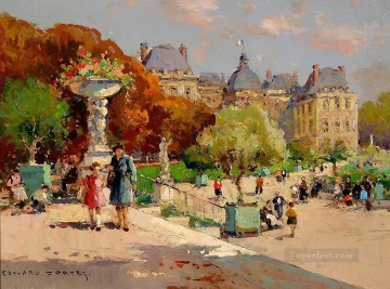 パリ Painting - EC チュイルリー庭園 1 パリジャン
